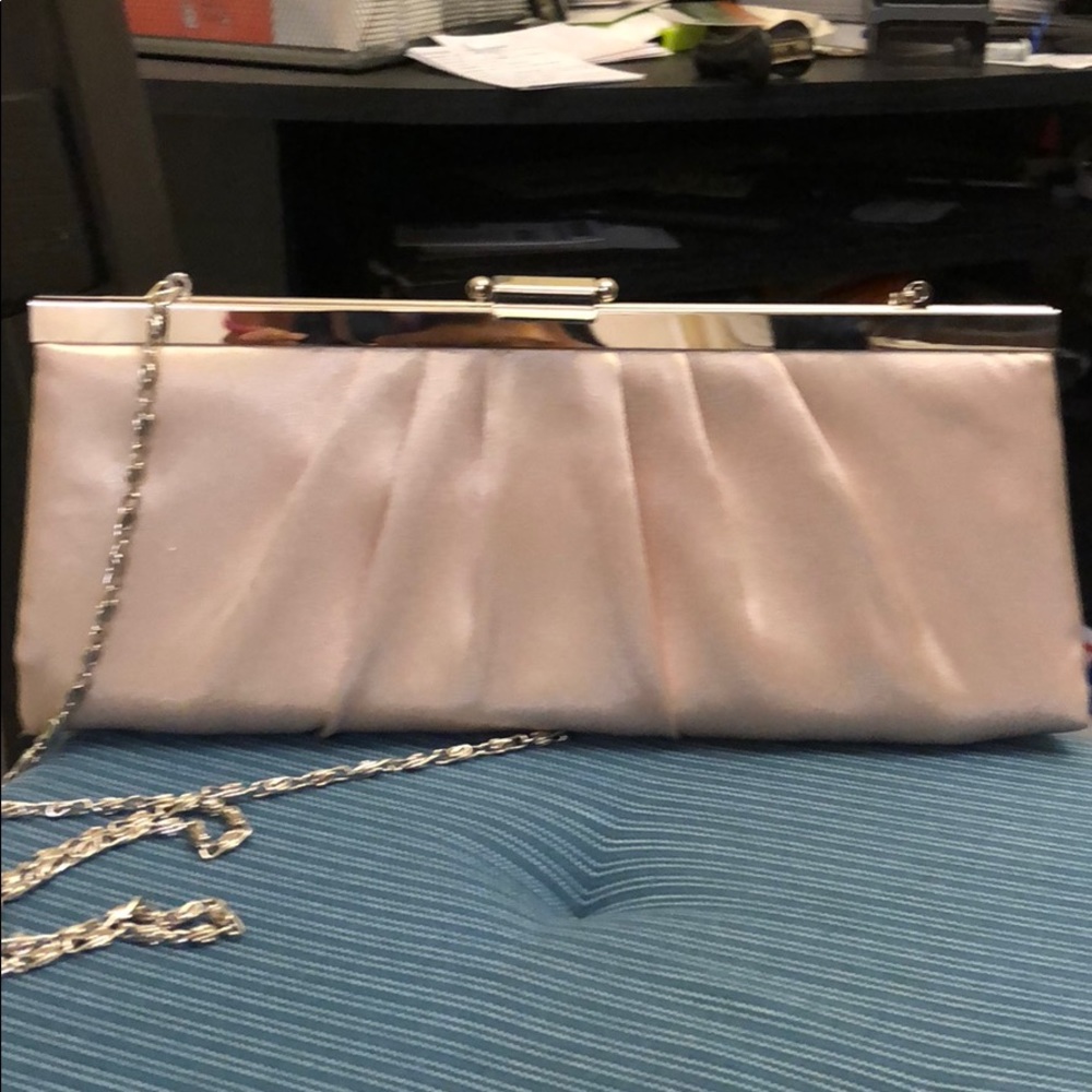 Jessica McClintock cream clutch